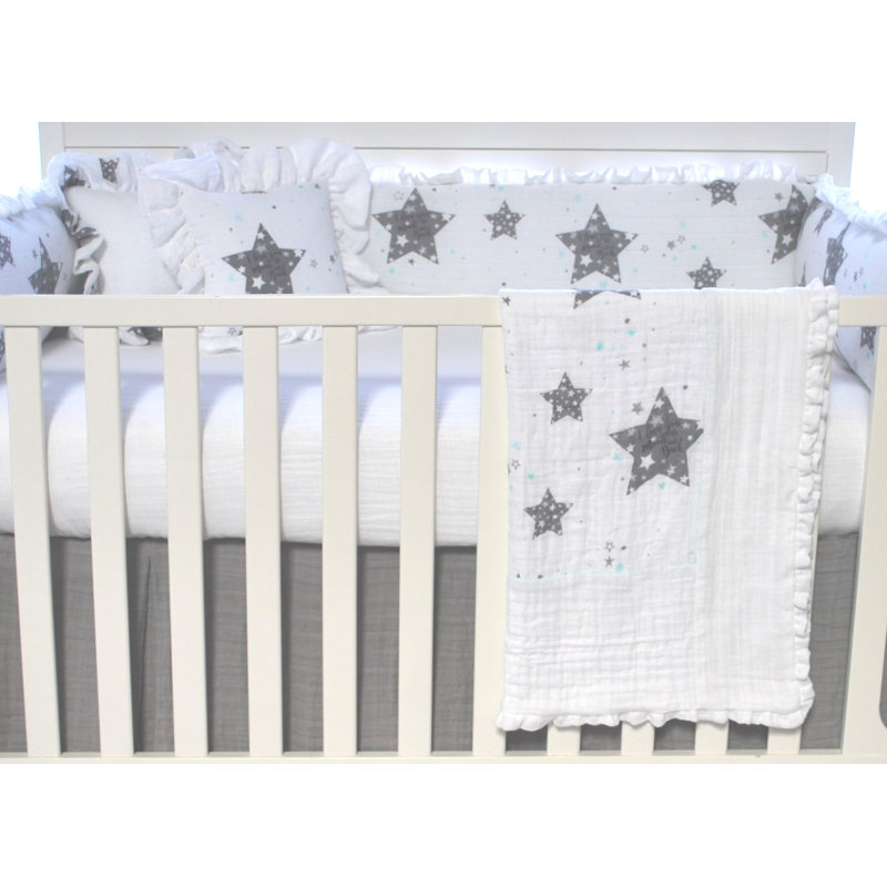 Blueberrie Kids Stars Love You To The Moon Fitted Crib Sheet Wayfair