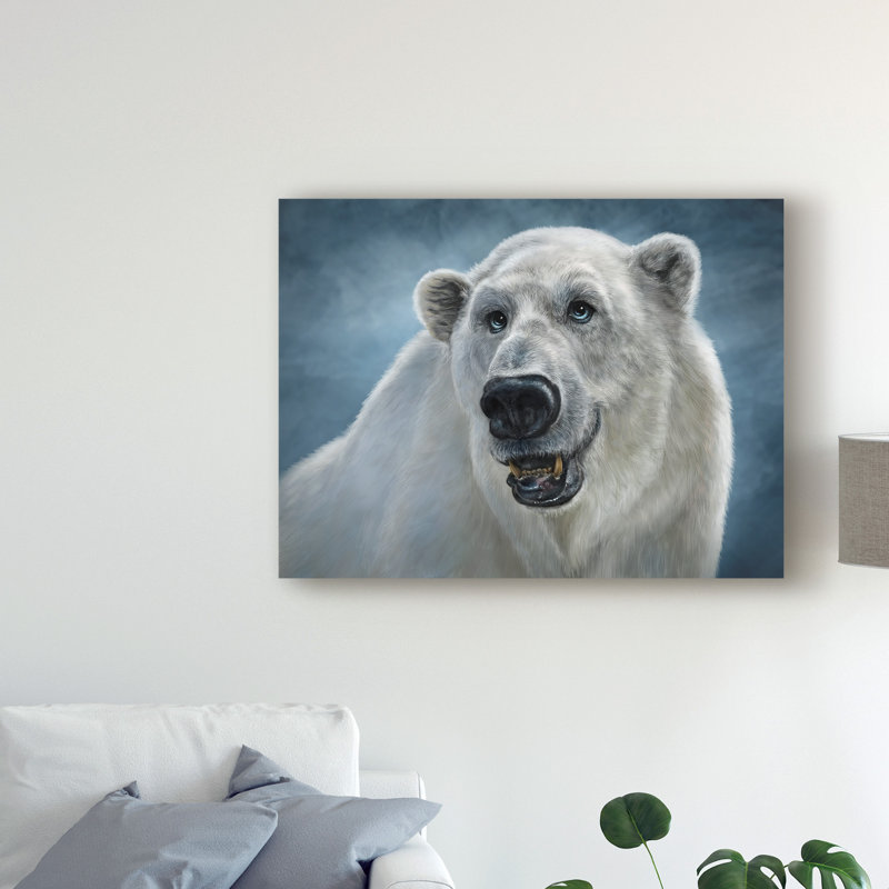 World Menagerie Polar Bear Totem Acrylic Painting Print On