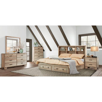 foundry select ensemble de chambre a coucher configurable avec lit plateforme en bois massif eastbourne wayfair ca