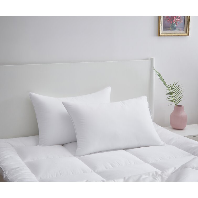 Standard 20 x 26-2P White 2 Pack Acanva Basic Bed Pillow Soft Rest Cushion Stuffer for Sleeping