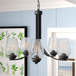 Go to store & view more images Chubbuck 5-Light Shaded Chandelier by Laurel Foundry Modern Farmhouse