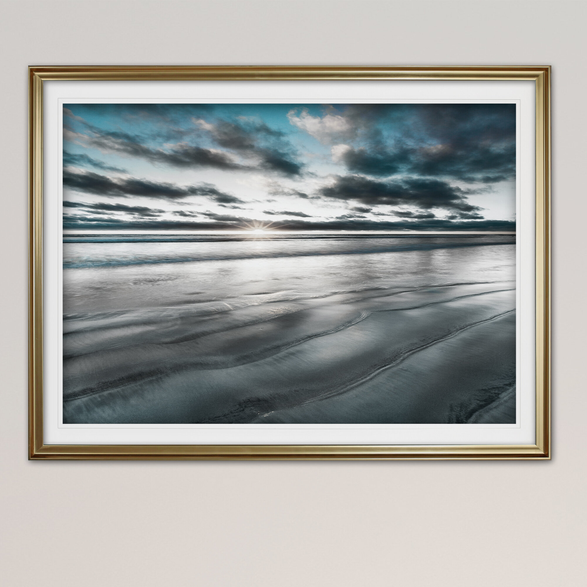 Highland Dunes Silver Sun Picture Frame Print Reviews Wayfair