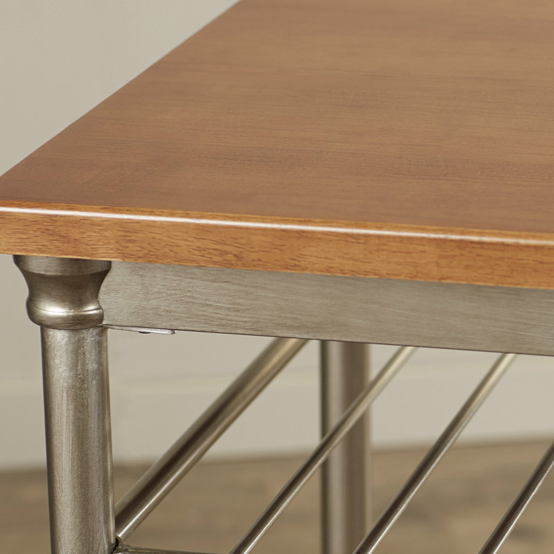 Trent Austin Design Haleakal Kitchen Island Prep Table Hardwood
