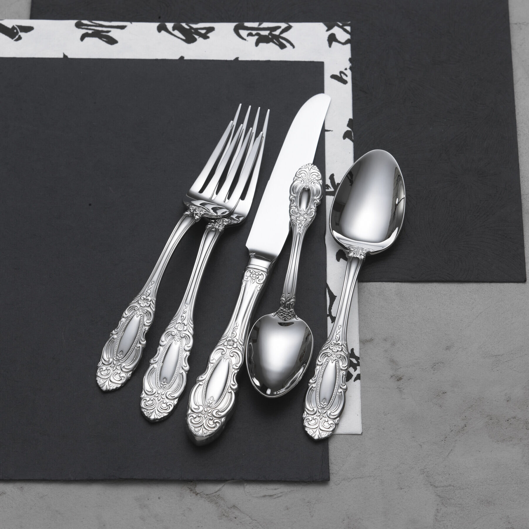 Wallace SOMERSET Choice Set of 4 Dinner Forks 18/10 Stainless Flatware Indonesia 