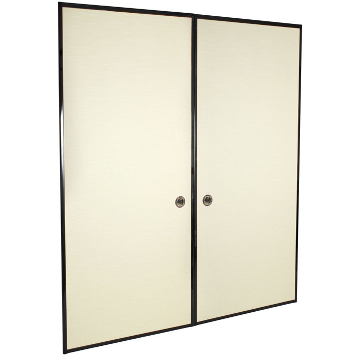 Oriental Furniture Panelled Wood Painted Sliding Closet Doors