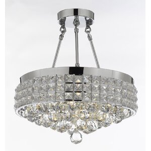 4-Light Semi Flush Mount