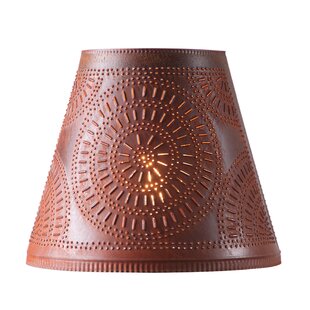Candle Lamp Shade Copper with punch out designs 