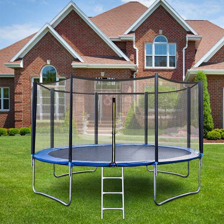 12 FT Kids Trampoline W/Enclosure Net Jumping Mat And Spring Cover Padding USA 