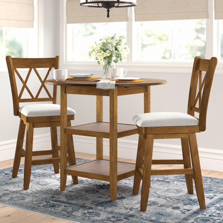 Three Posts Sariyah Counter Height Drop Leaf Dining Set & Reviews ...