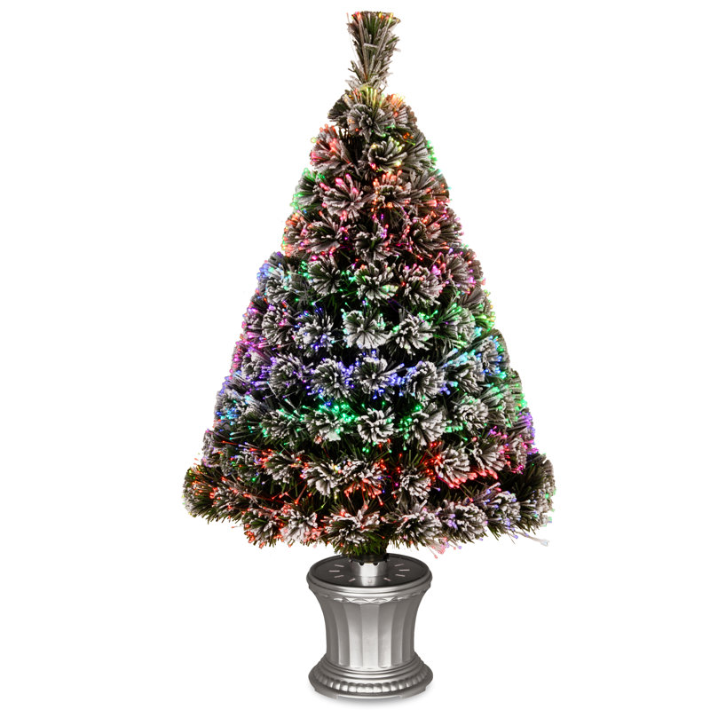 The Holiday Aisle® Fiber Optic 3' Green Spruce Artificial Christmas