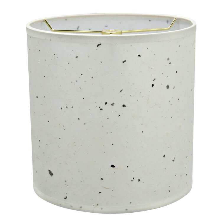 Ebern Designs 8'' H Linen Drum Lamp Shade ( Spider ) in White | Wayfair.ca