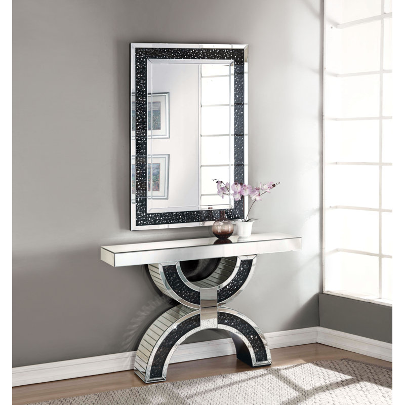 mirror and table