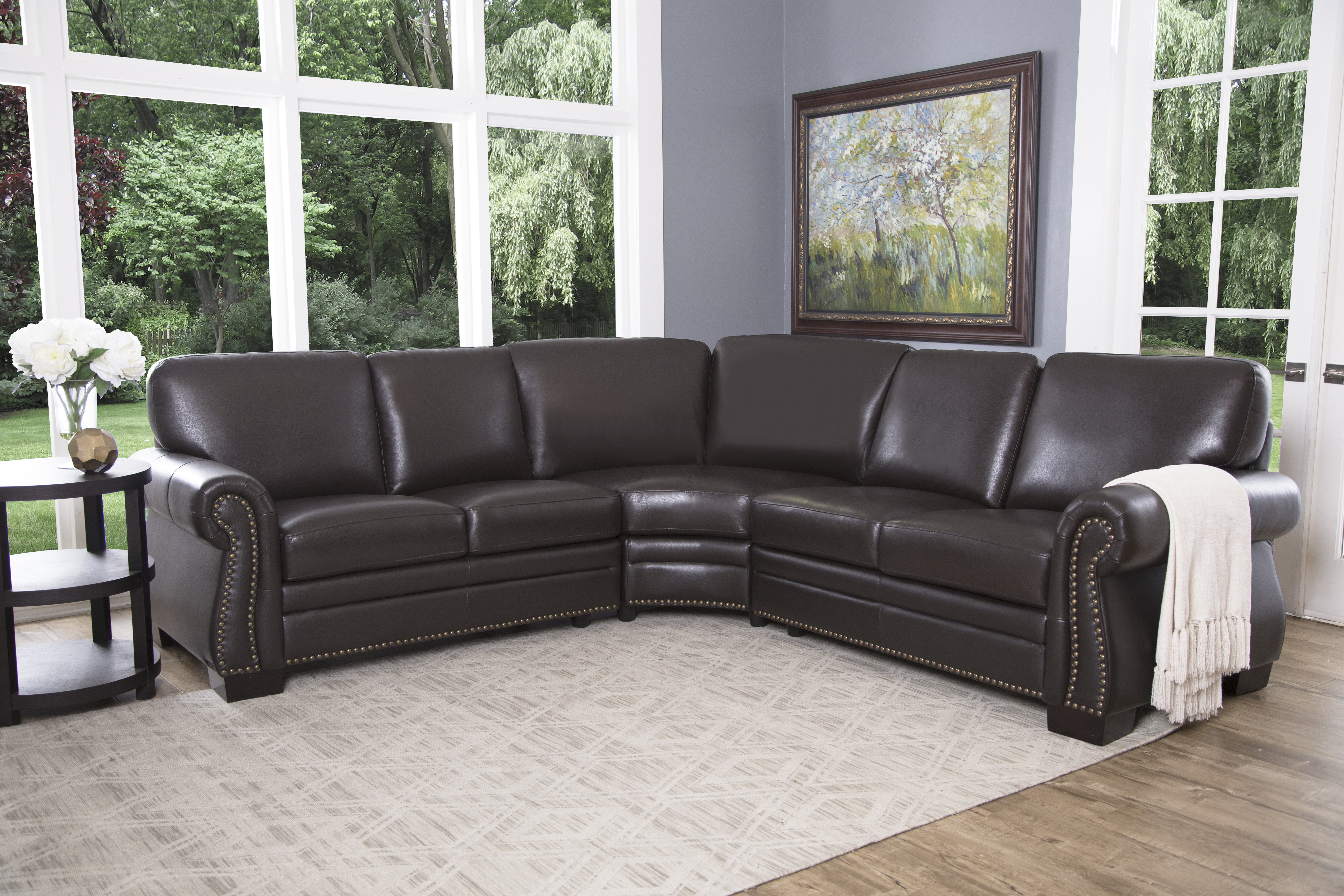 Leather Sectionals On Wayfair
