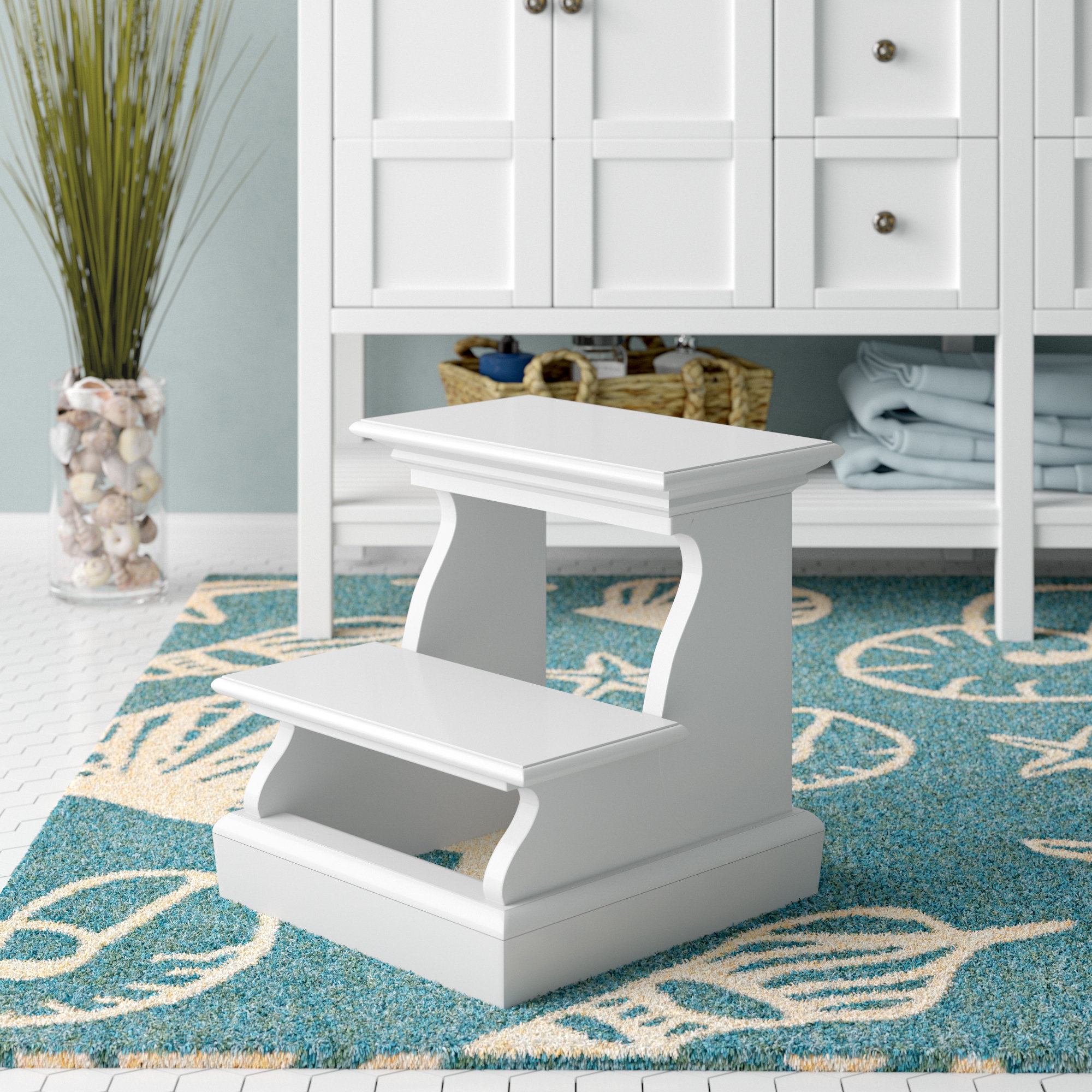 Beachcrest Home Sroda 2 Step Wood Bed Stool With 200 Lb Load Beachcrest Home Sroda 2 Step Wood Bed Stool With 200 Lb Load Capacity Reviews Wayfair