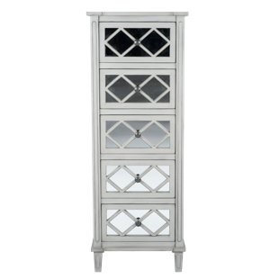Lawler Mirrored Pinewood Wayfair Co Uk Lawler Mirrored Pinewood 5 Drawer Chest