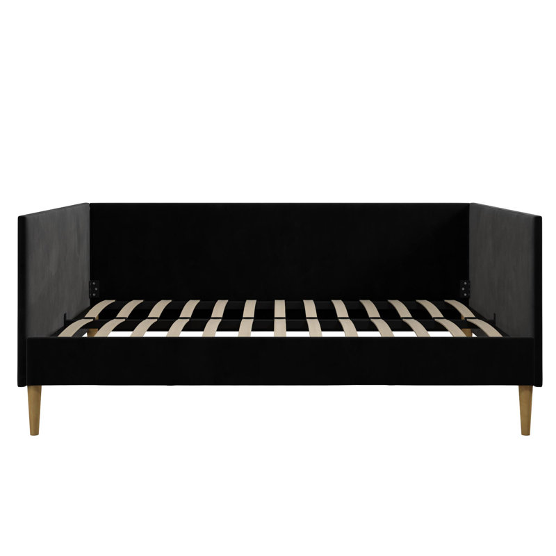 Chadlee Daybed Color: Black Velvet, Size: Full