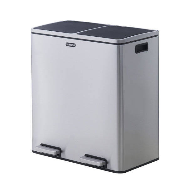 Sleek Trash Cans Wayfair