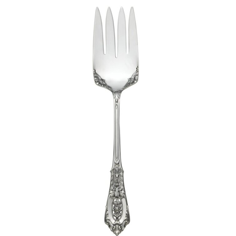 Wallace Rose Point Sterling Silver Salad Fork No Mono 
