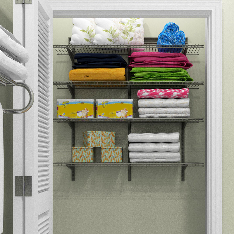 Closetmaid Shelftrack 48 W Wall Shelf Reviews Wayfair Ca Product Overview