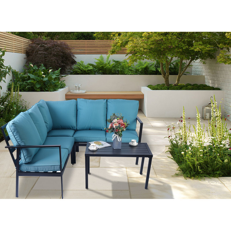 Ebern Designs Kalkaska 4 Piece Sofa Seating Group With Cushions Reviews Wayfair