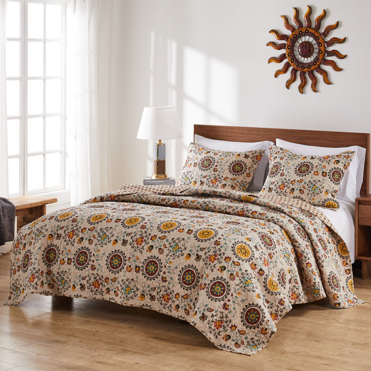 Be-You-tiful Home Ruched Taupe Queen Quilt Set Be-You-tiful Home Ruched Taupe Queen Quilt Set