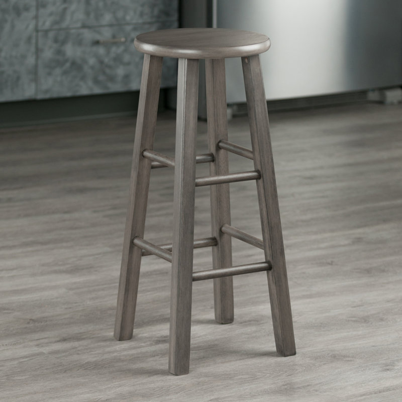Highland Dunes Cannady Counter Stool 24 Rustic Grey Finish Reviews Wayfair Ca