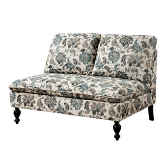 House Of Hampton Pineiro Velvet 25 Rolled Arm Loveseat Wayfair