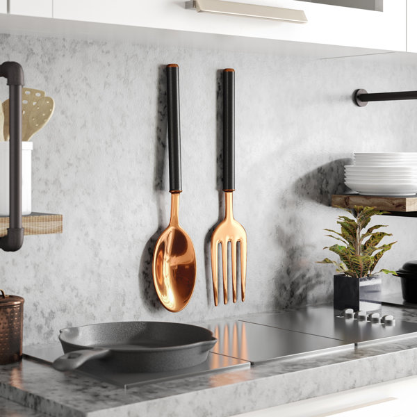 large spoon and fork wall decor | wayfair.ca
