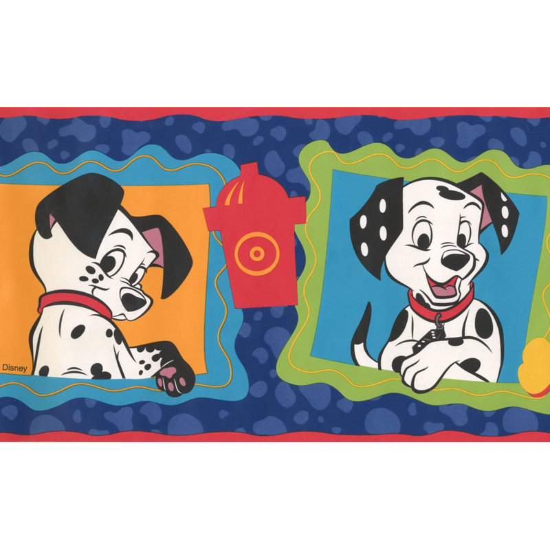 Retroart 101 Dalmatians Disney Cartoon 15 X 7 Wallpaper Border