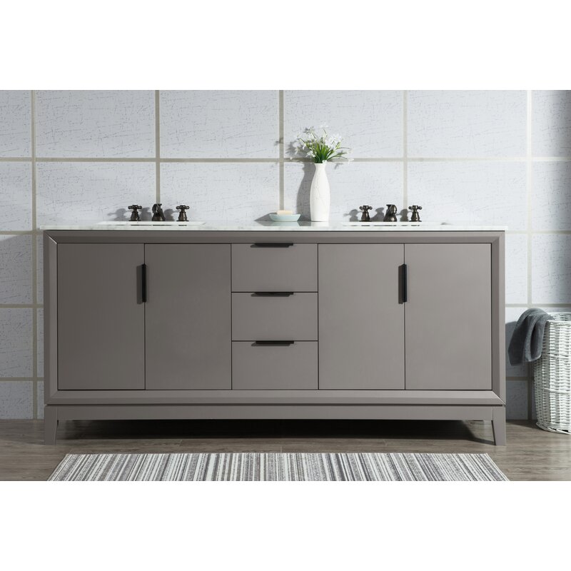 Evita 72 Double Bathroom Vanity Set Reviews Allmodern