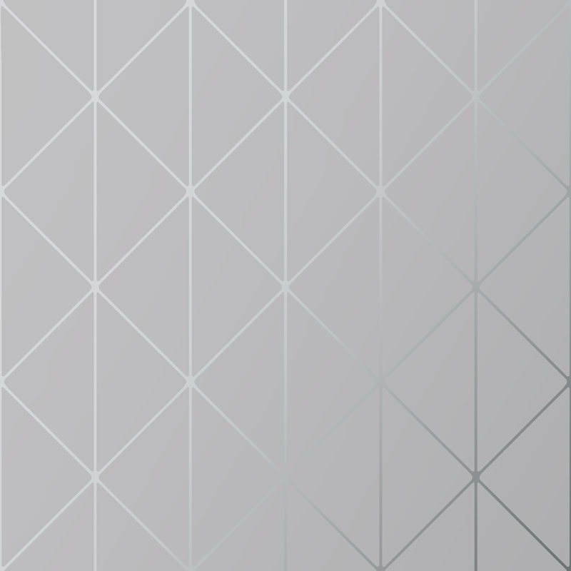 Wrought Studio Tedder Geometric 33 L X 21 W Metallic Wallpaper