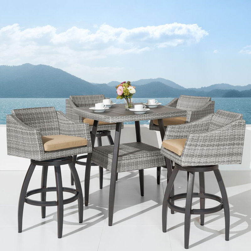 Wade Logan Castelli 5 Piece Bar Height Dining Set & Reviews | Wayfair Wade Logan Castelli 5 Piece Bar Height Dining Set & Reviews | Wayfair