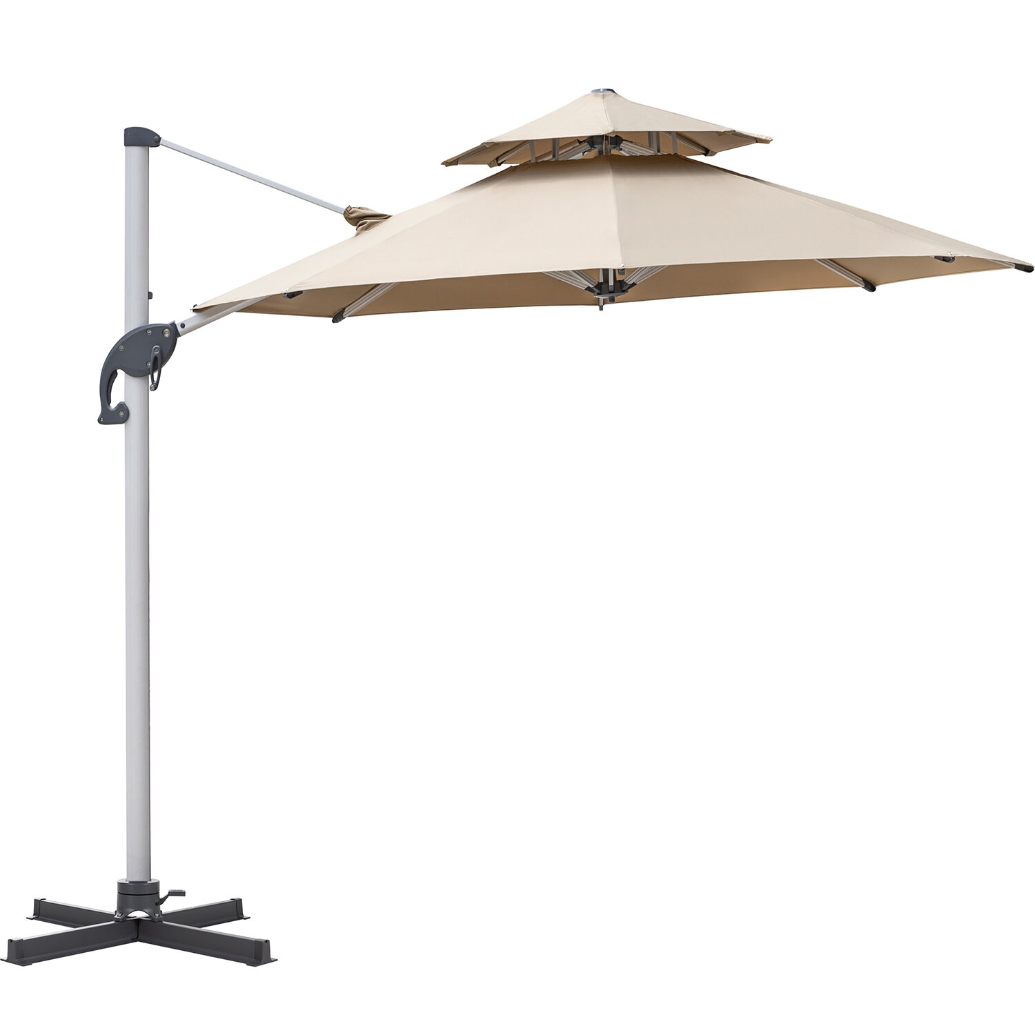 Arlmont Co Cade 10 Ft W Round Cantilever Umbrella Wayfair