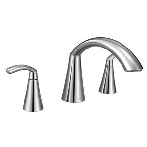 Glyde Double Handle Deck Mount Roman Tub Faucet