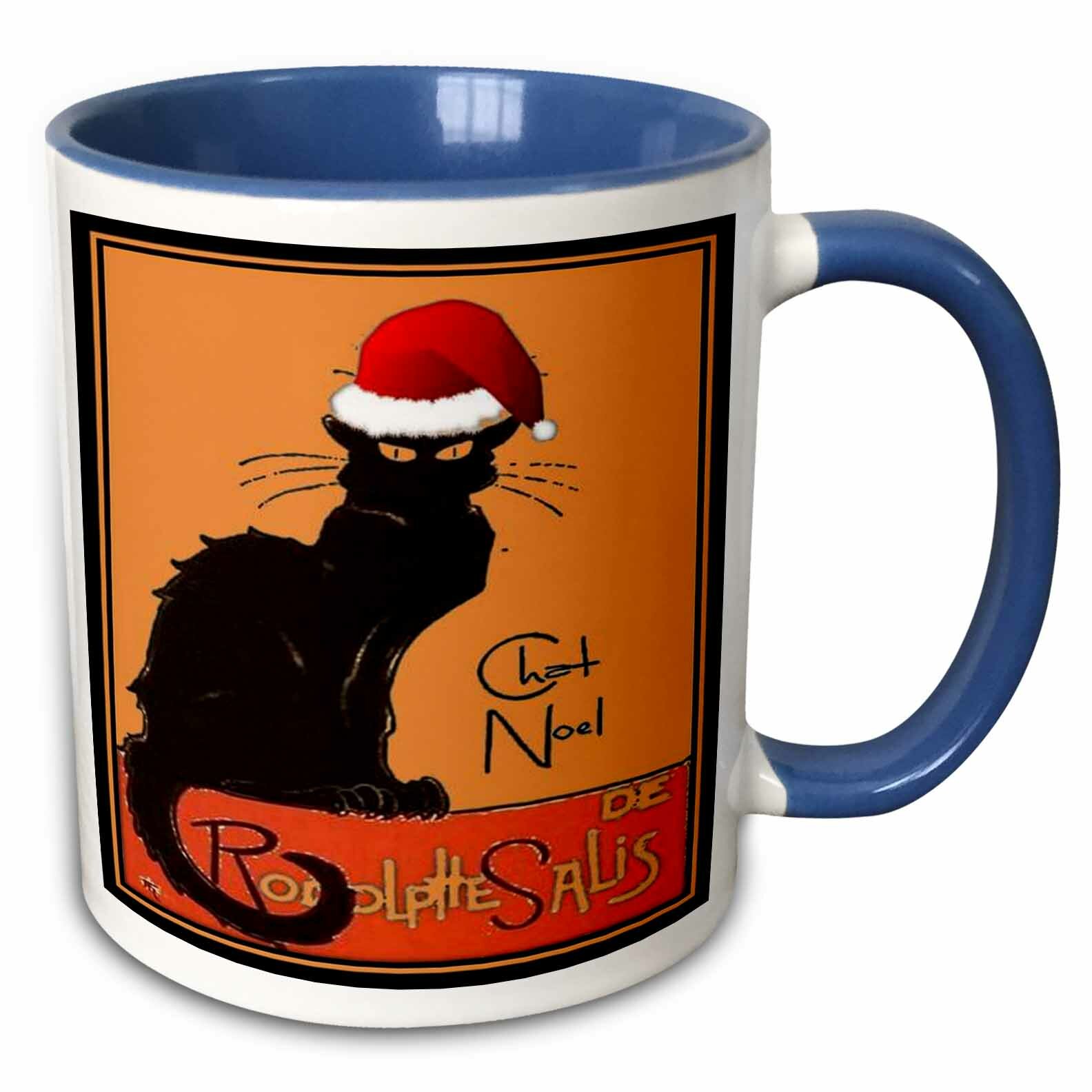 The Holiday Aisle Stone Le Chat Noel Coffee Mug