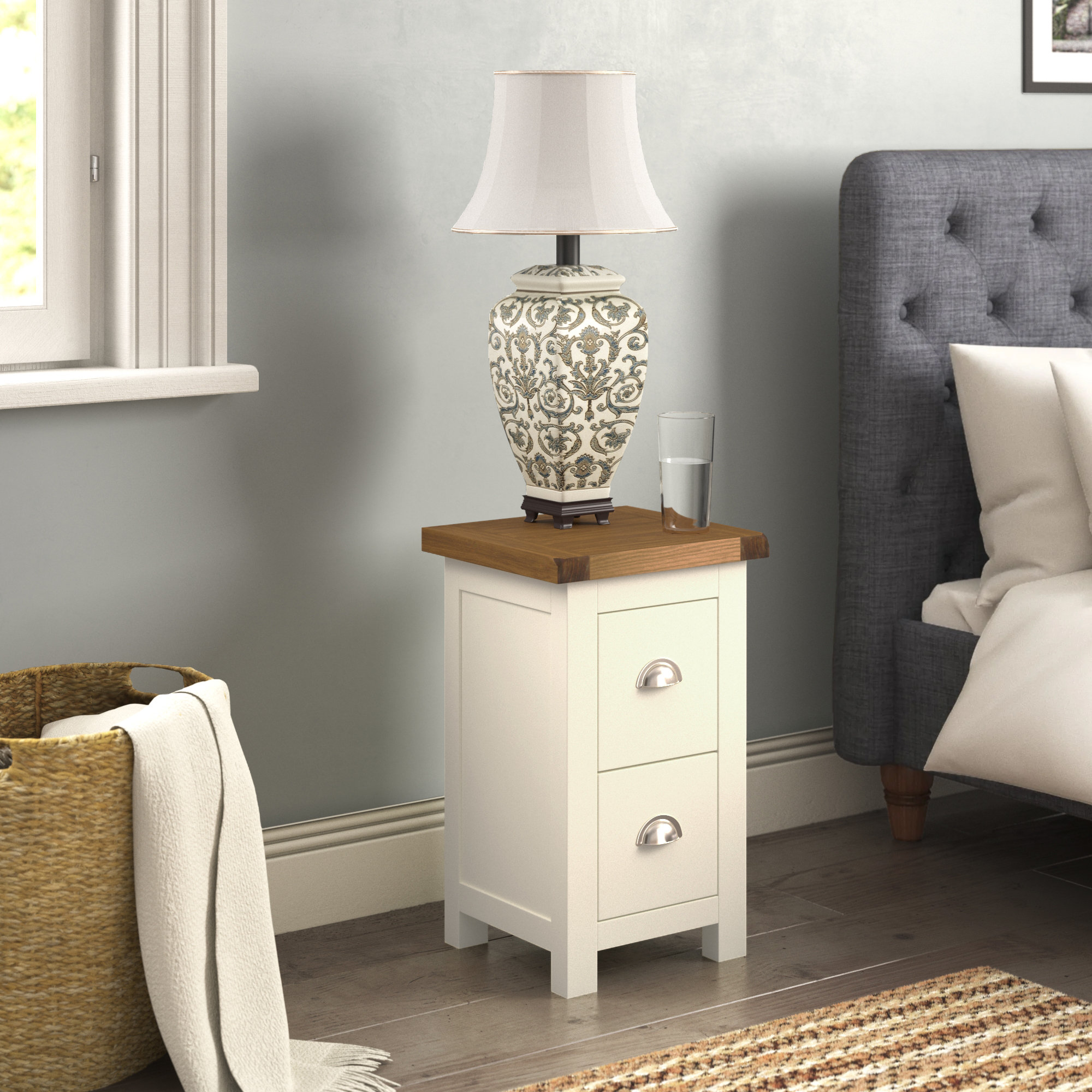 lalani 2 drawer bedside table