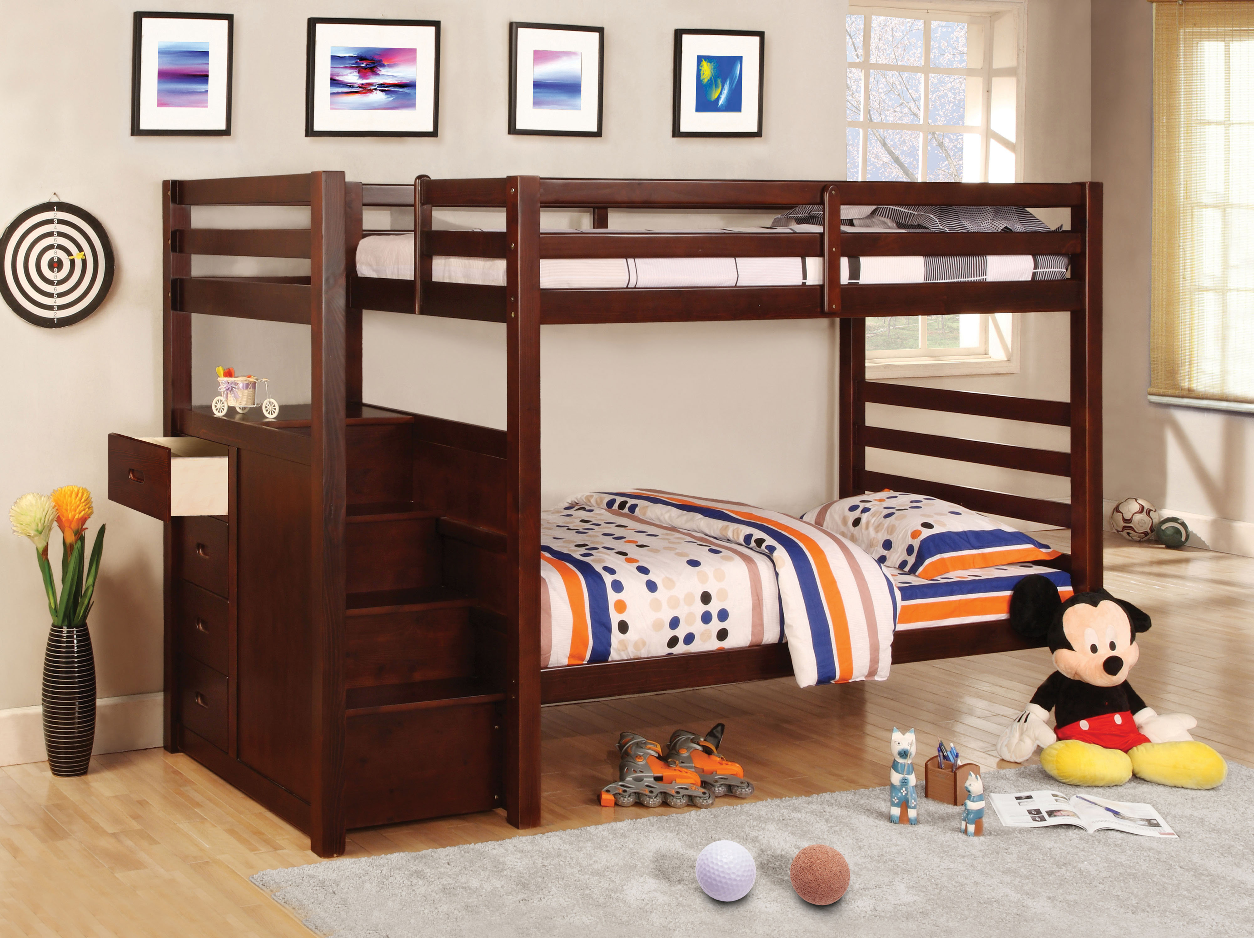 Hokku Designs Orson Twin Bunk Bed With Drawers Wayfair