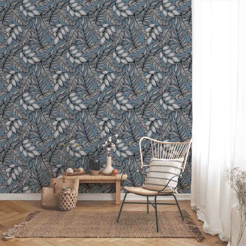 Bayou Breeze Fern - Bayou Breeze Wallpaper - Grey | Wayfair.ca