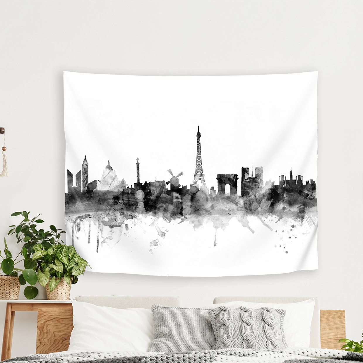 East Urban Home Michael Tompsett Art Pause Paris France Skyline New 1 Tapestry Wayfair