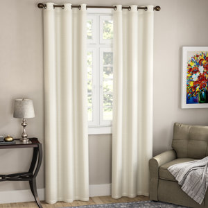 Edison Solid Blackout Grommet Curtain Panels (Set of 2)