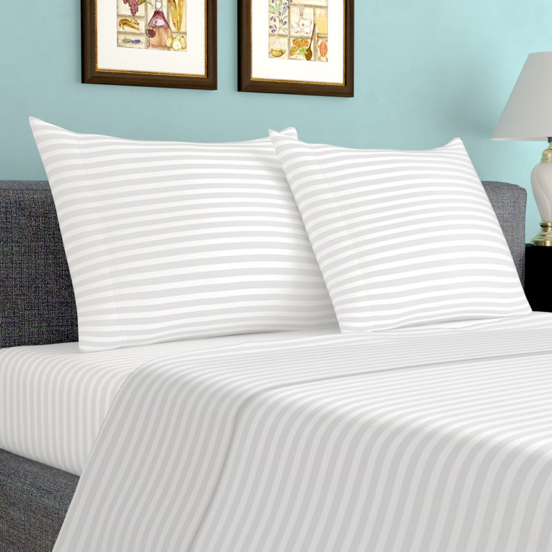 Birch Lane Heritage Sheldrake 600 Thread Count Striped 100 Cotton Birch Lane Heritage Sheldrake 600 Thread Count Striped 100 Cotton Sheet Set Reviews