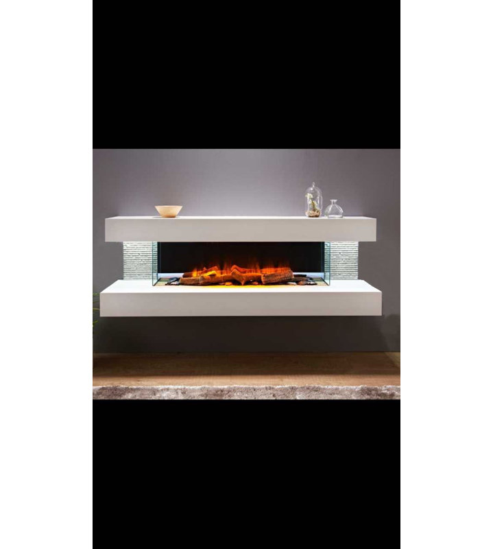 Orren Ellis Katlyn Wall Mounted Electric Fireplace Wayfair