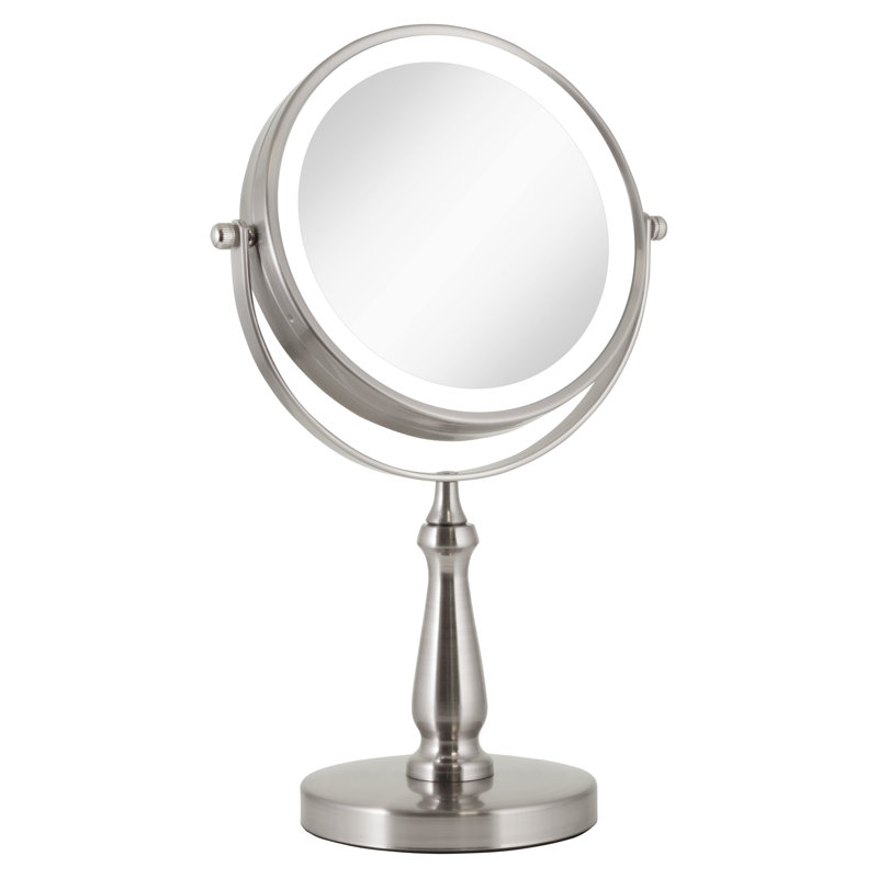 illuminated magnifying makeup mirror