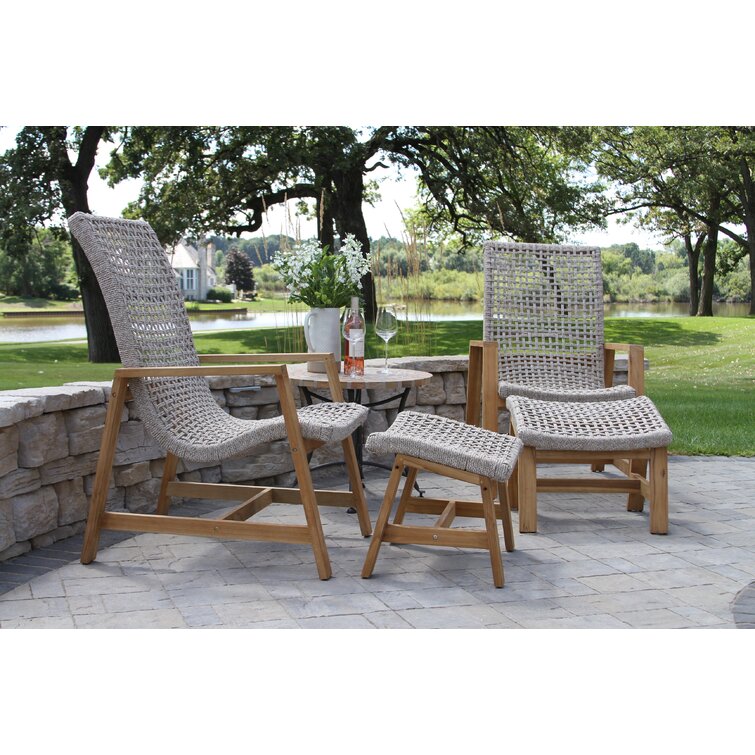 teak patio chair set