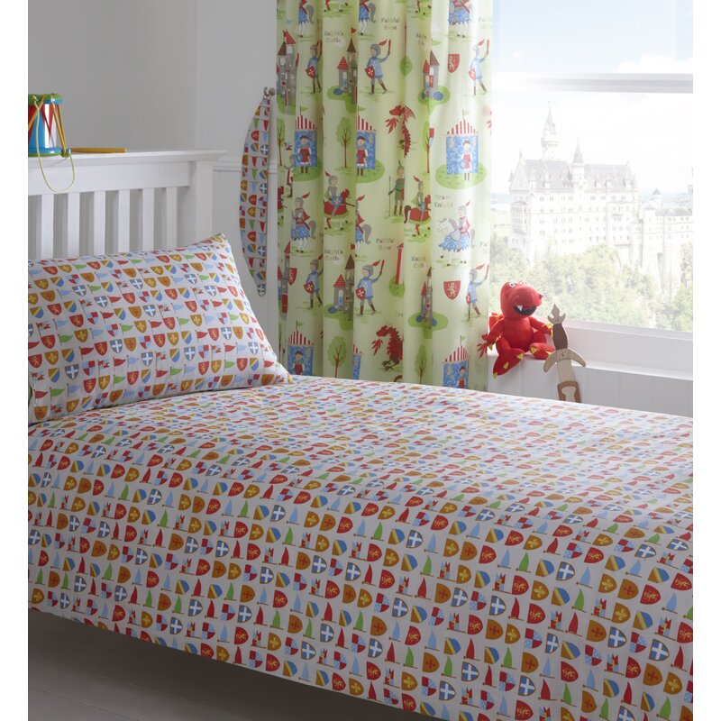 Zoomie Kids Knights And Dragons Duvet Cover Set Wayfair Co Uk