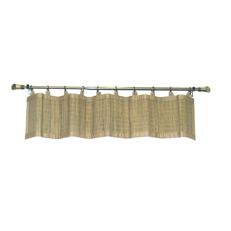 Bay Isle Home Pelico Bamboo Ring Top 48 Curtain Valance Reviews