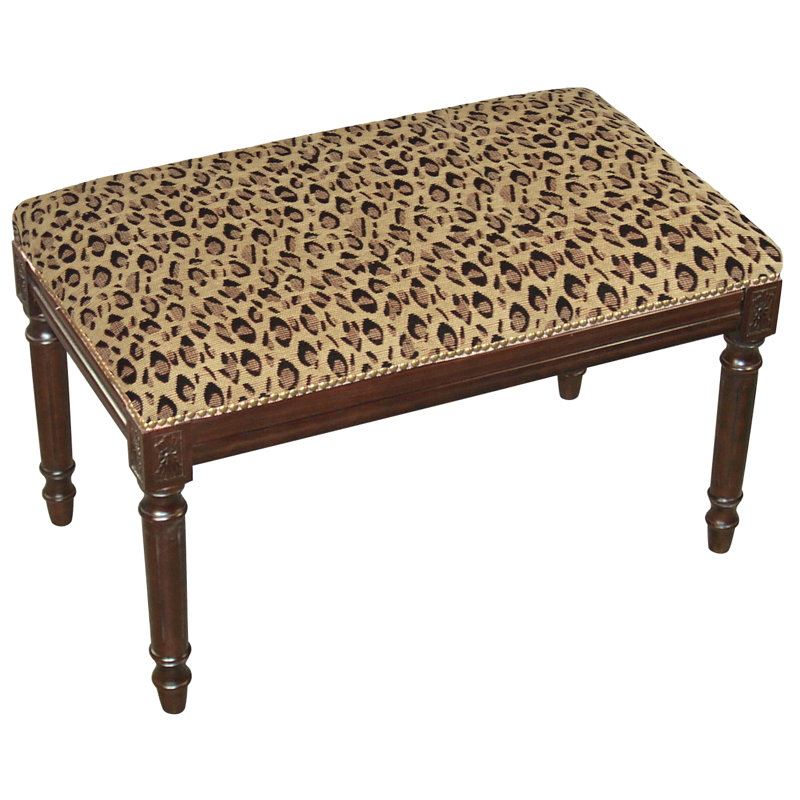 123 Creations Leopard Wood Bench Wayfair