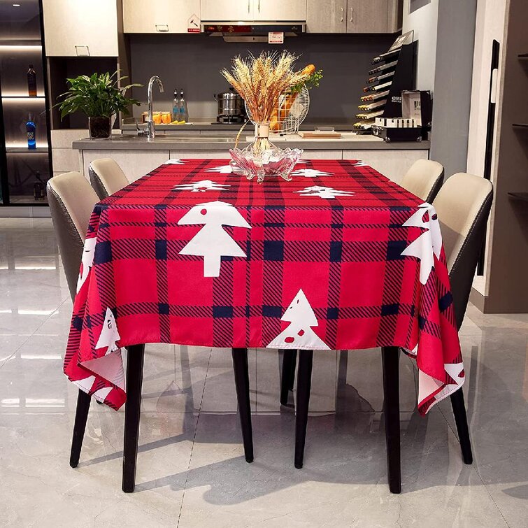 Christmas Tablecloth Rectangle Table Cloth Cover Xmas Dining Party Home Decor 