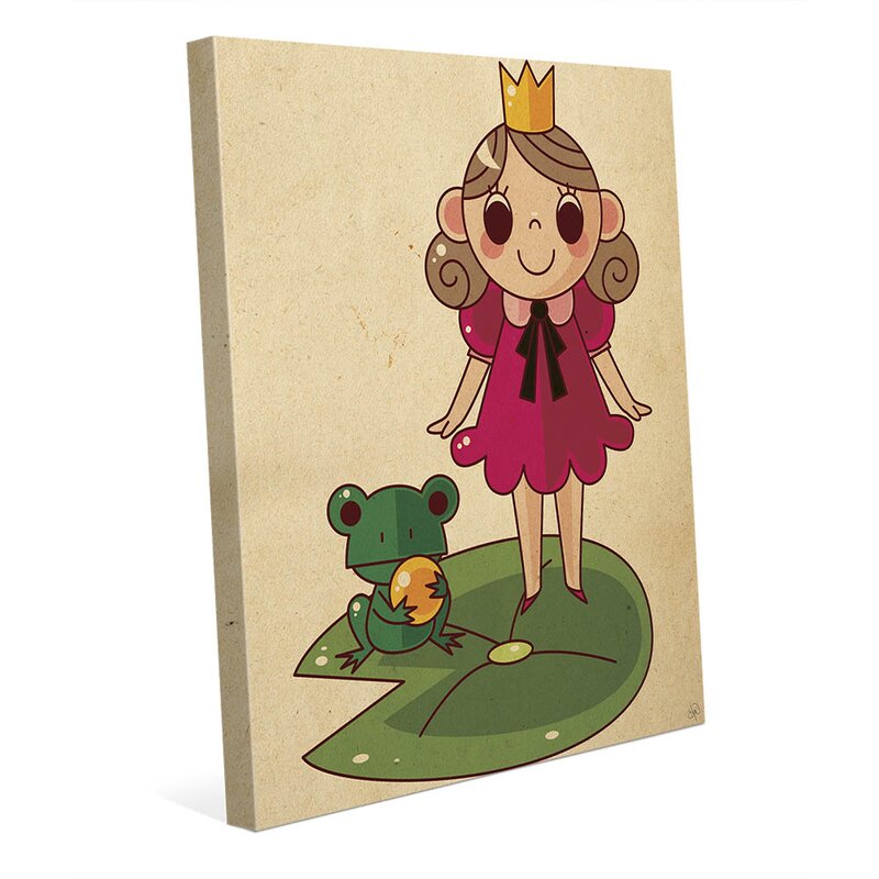 Click Wall Art Princess And The Frog Graphic Art On Wrapped Canvas Wayfair