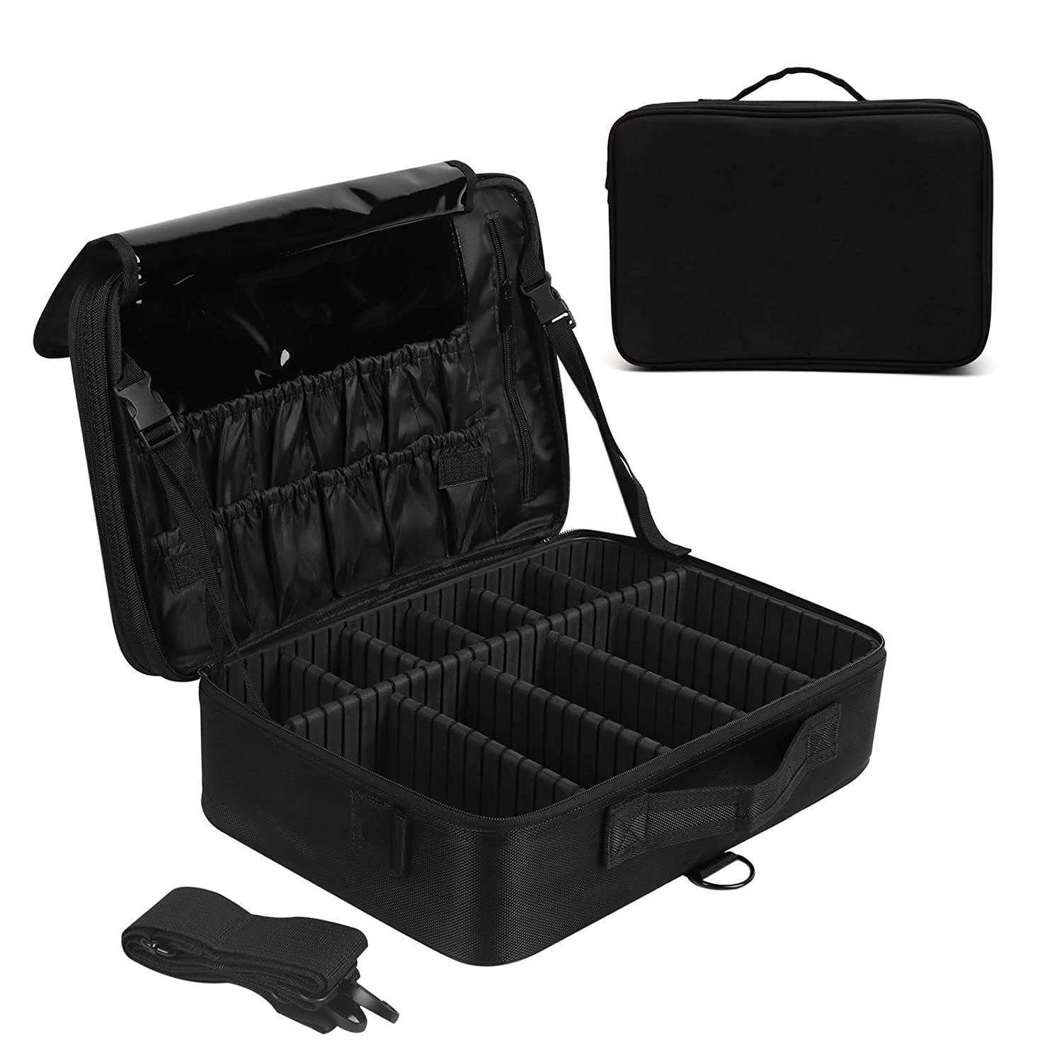 Large Black Plastic Boxes For Storage Jewelry Tools Case For Accessories